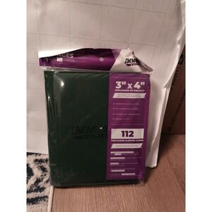 Immortal Workshop 3x4 Toploader Binder 112 Card Capacity Zippered Green NEW